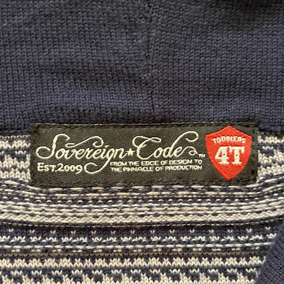 Sovereign Code cardigan with lapel and pockets - Picture 3 of 3